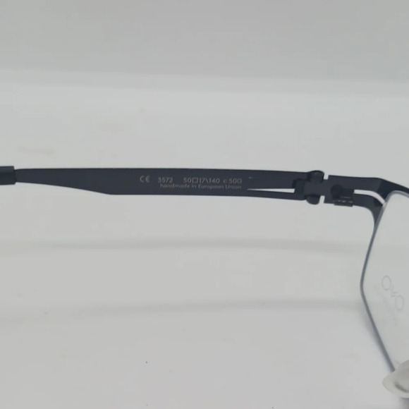 NWT MEN'S OVO OPTICS EYEGLASS FRAMES 3572 SHINY BLACK - Picture 4 of 4